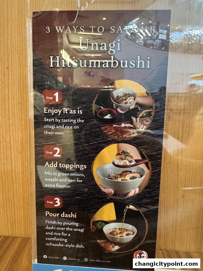 A guide on three ways to enjoy Unagi Hitsumabushi at Aburi-EN.