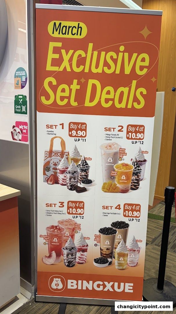 BingXue Tea  Ice Cream Changi City Point