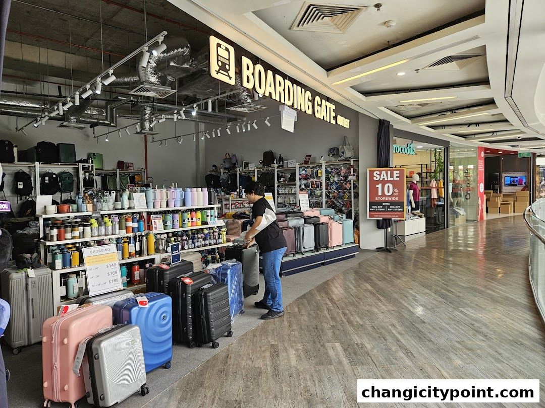 Boarding Gate store interior showcasing luggage, travel accessories, and drinkware.