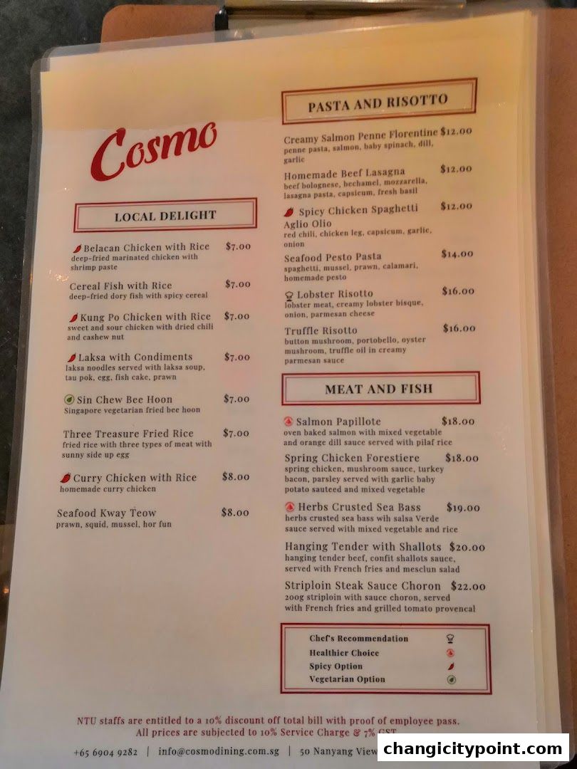 Cosmo Restaurant  Dorsett Changi City Singapore