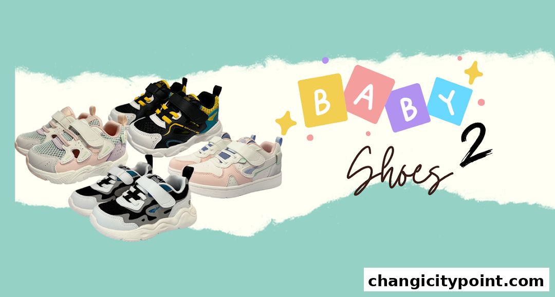 A collection of colorful baby shoes with the text 'BABY Shoes 2'.