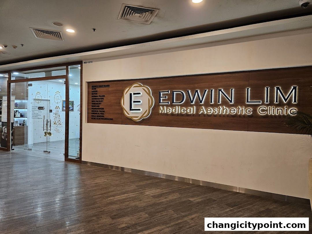 Exterior view of Edwin Lim Medical Aesthetic Clinic with its prominent signage and entrance.