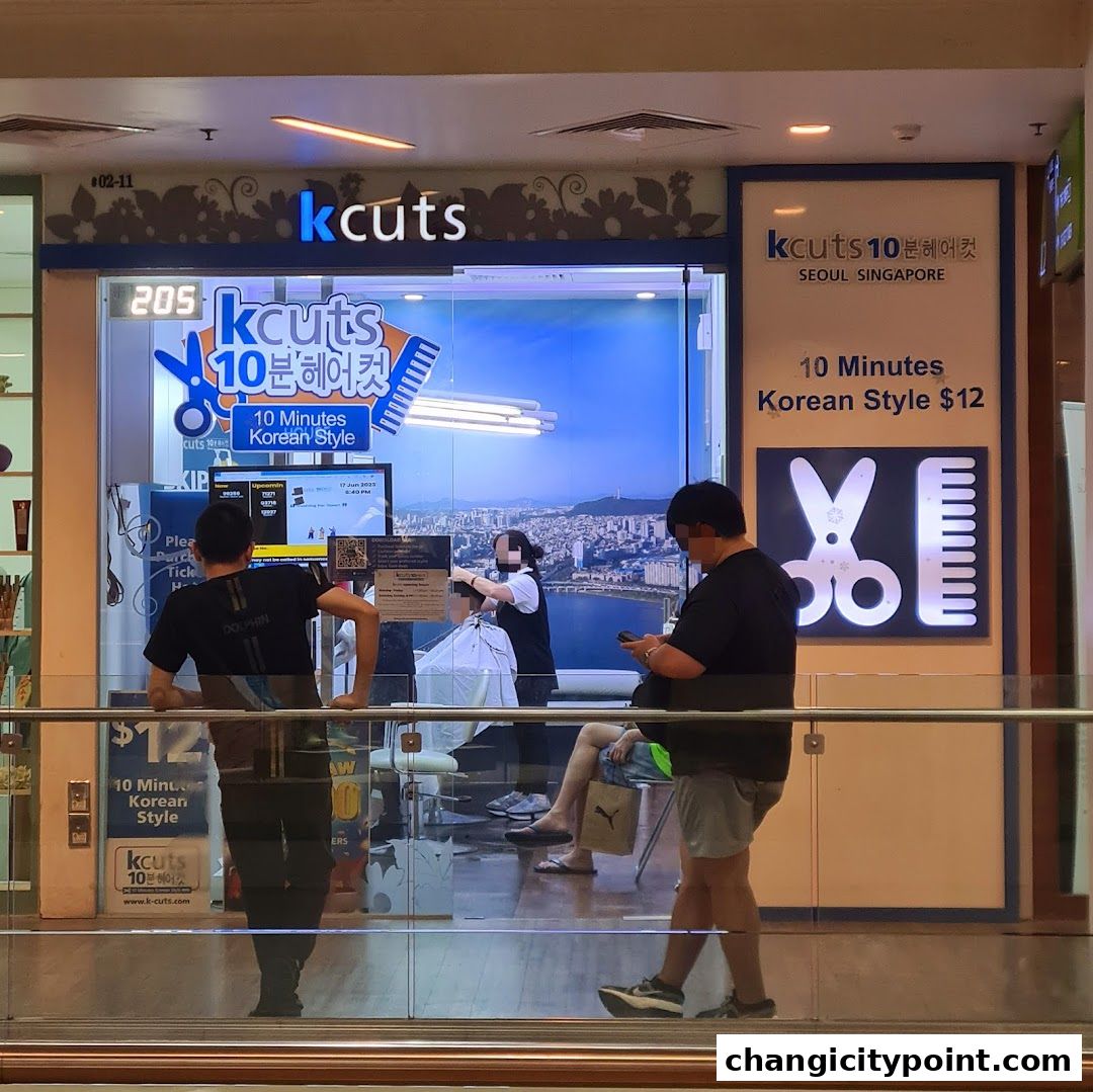 A kcuts hair salon offering 10-minute Korean style haircuts for $12.