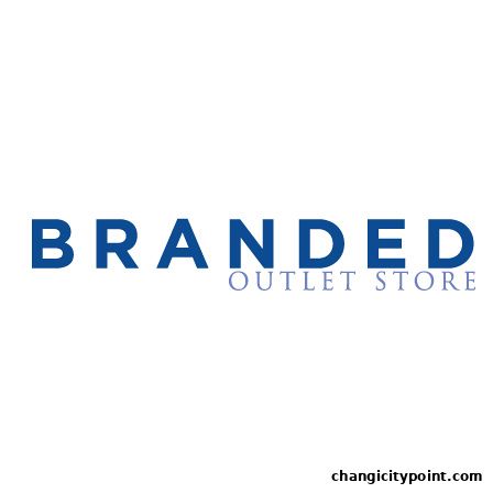 The logo for Branded Outlet Store with text in blue and purple.