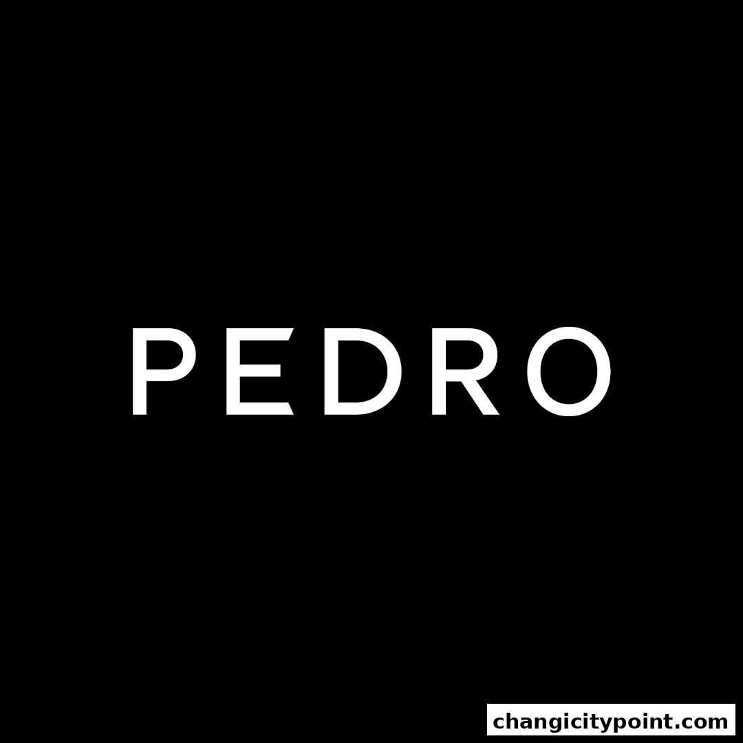 The PEDRO logo is displayed in white text on a black background.