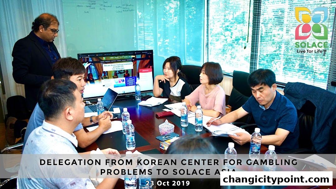 A delegation from the Korean Center for Gambling Problems visits Solace Asia.