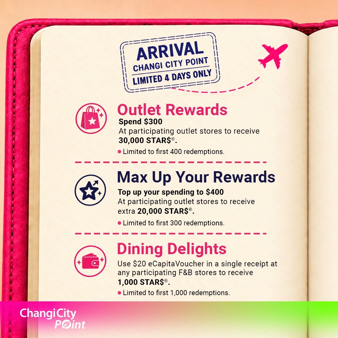 Changi City Point outlet rewards details