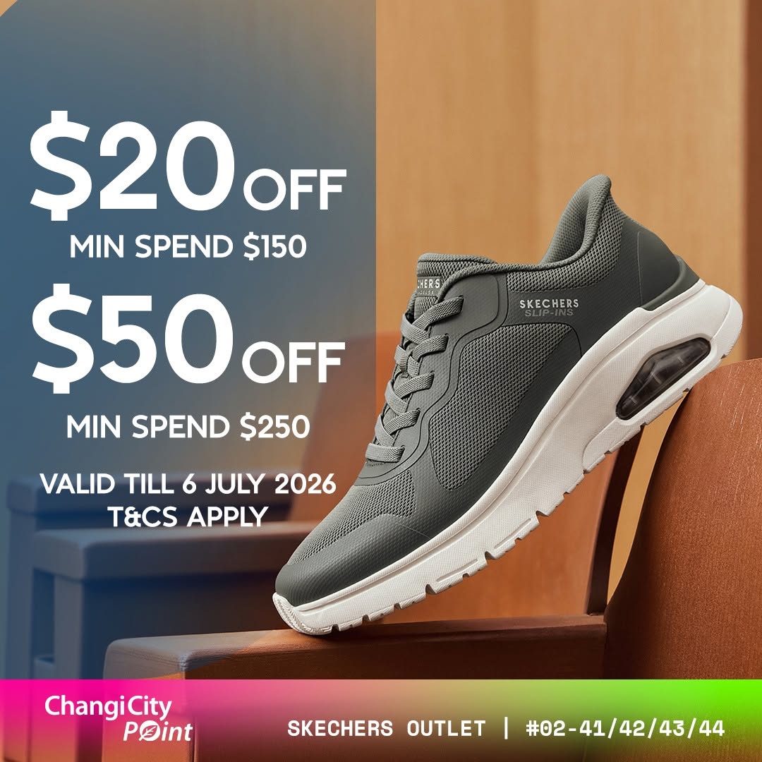 Skechers Outlet promotion at Changi City Point