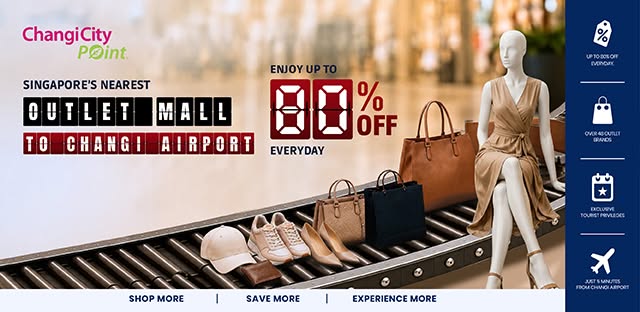 Changi City Point up to 80 percent off everyday promotion