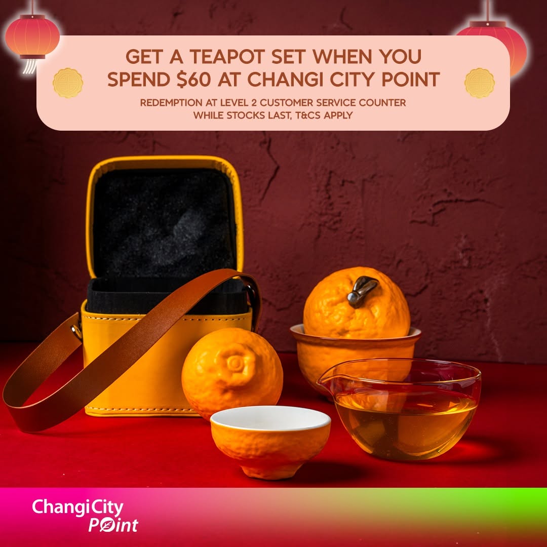 Changi City Point teapot set redemption promotion