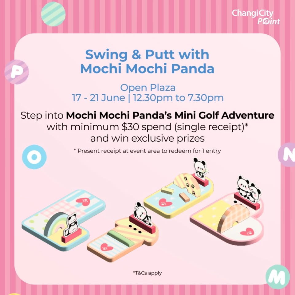 Mochi Mochi Panda Mini Golf Adventure course details at Changi City Point